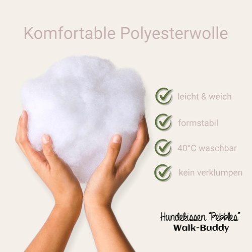 Pebbles 3in1 Hundekissen – Kuschelige Matte, Nest & Reisebett in Einem