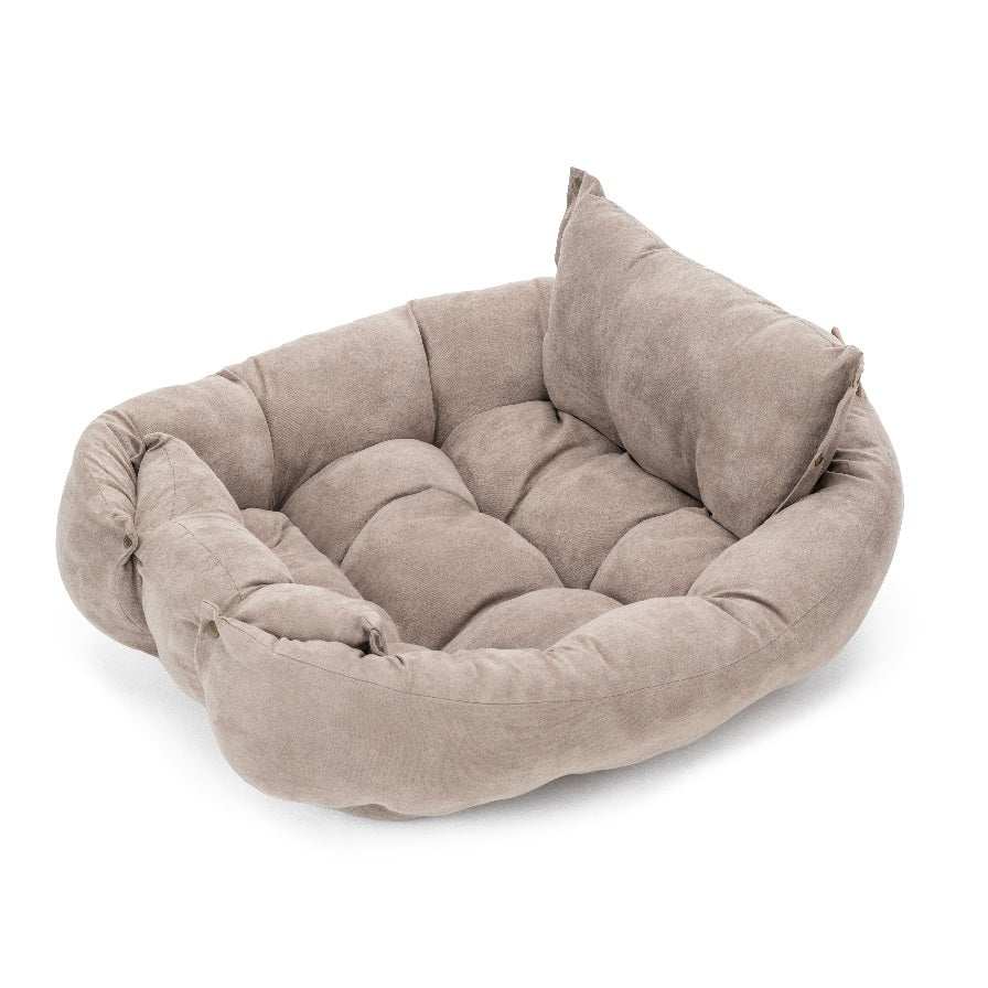 Pebbles 3in1 Hundekissen – Kuschelige Matte, Nest & Reisebett in Einem